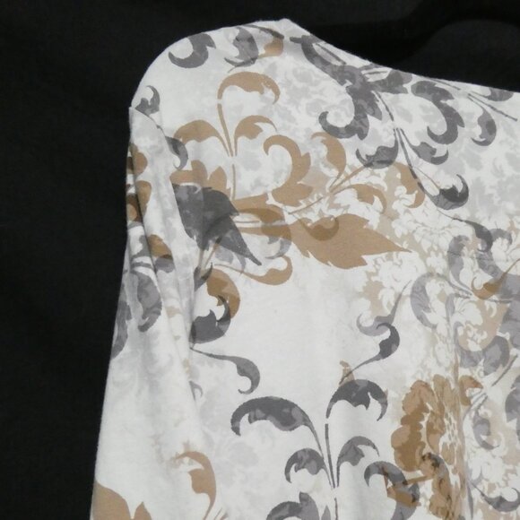 ALFRED DUNNER | large | Floral Long Sleeve Shirt | Beautiful and Unique Neckline - Picture 11 of 16